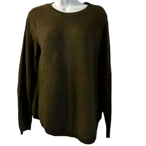 lety me sweater women's size M woven green